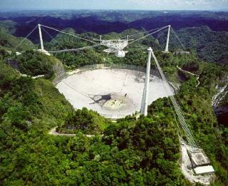 Arecibo Space Telescope in Puerto Rico